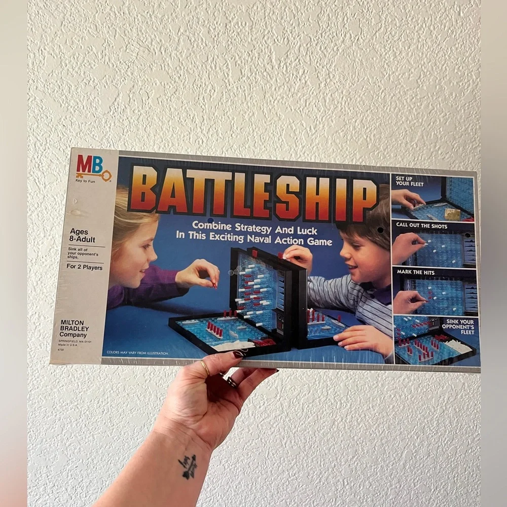 Vintage Sealed 1984 Battleship Milton Bradley Naval Action Game